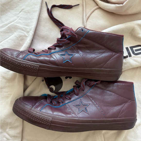 Converse One Star Pro Mid Shoes Deep Bordeaux RARE & GETTING RARER!!! - Picture 5 of 16